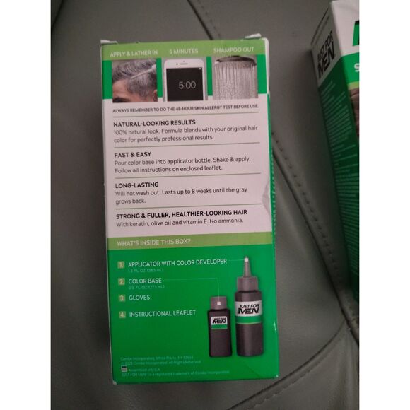 Just For Men 2 Pack Dark Blonde/ Light Brown NIB Damaged Box Hair Color - Picture 7 of 8